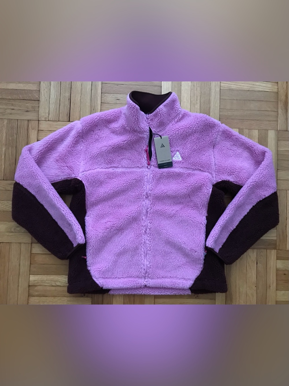 Small Mens Nike ACG Canwell Glacier Therma-FIT Windproof Jacket Pink FV8653-632